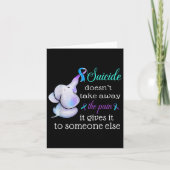 Olifant Zelfmoord Pijn Semicolon Zelfmoordpreventi Kaart (Voorkant)