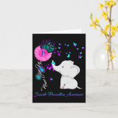 Olifant Zelfmoord Preventie Bewustzijn - Ribbon GI Kaart (Gele Bloem)