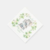 Olifant Zoo Oerwoud Dieren Baby shower Servet (Hoek)