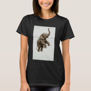 Olifant Zwemmen Schattig Afrika Wilde Dieren Fan D T-shirt