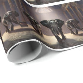 Olifanten Aerobe dansles Cadeaupapier (Rol Hoek)