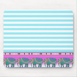 olifanten Aqua Stripped Trendy Muismat