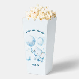 Olifanten Baby shower Popcorn Favoriet Box Bedankdoosjes