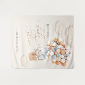 Olifanten ballon wolken wandkleed (Voorkant (horizontaal))