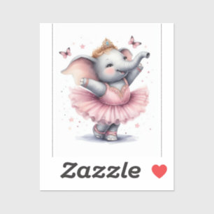 Olifanten bij het ballet sticker