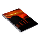 Olifanten bij zonsondergang notitieboek (Rechterzijde)