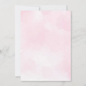 Olifanten Boho Oerwoud Bloem Roze Dank je kaart (Achterkant)