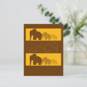 Olifanten Briefkaart (Staand voorkant)