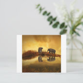 Olifanten Briefkaart (Staand voorkant)