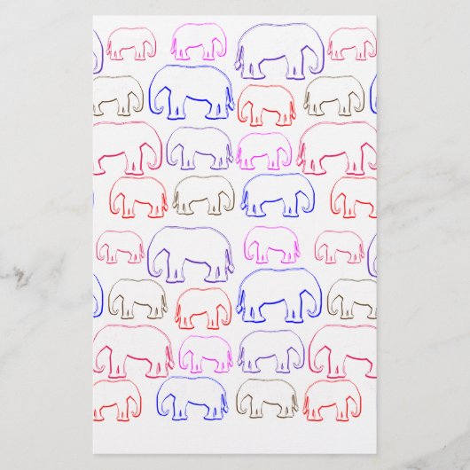 olifanten briefpapier (Voorkant)
