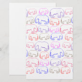 olifanten briefpapier (Voorkant / Achterkant)