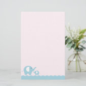 Olifanten Briefpapier (Staand voorkant)