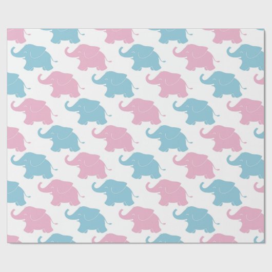 Olifanten Cadeaupapier (Vlak)