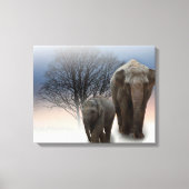 Olifanten Canvas Afdruk (Voorkant)