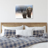 Olifanten Canvas Afdruk (Insitu (Slaapkamer))