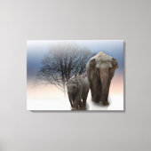Olifanten Canvas Afdruk (Voorkant)