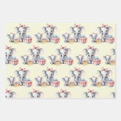 Olifanten en Beren voor Kerstmis Inpakpapier Vel (Voorkant 2)