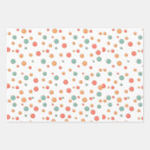 Olifanten en liefde hart patroon inpakpapier vel (Voorkant 3)