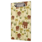 Olifanten en palmen in camouflage klembord (Links)