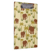 Olifanten en palmen in camouflage klembord (Rechts)