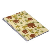 Olifanten en palmen in camouflage notitieboek (Rechterzijde)