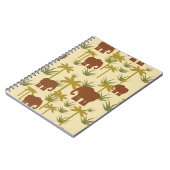 Olifanten en palmen in camouflage notitieboek (Linkerzijde)