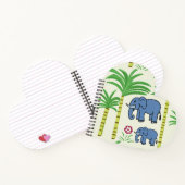 Olifanten en suikerriet print notitieboek (Binnen)