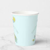 olifanten en vlinderdag papieren bekers (Rechts)