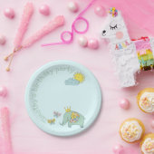 olifanten en vlinderdag papieren bordje (Feest)