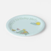 olifanten en vlinderdag papieren bordje (Gekanteld)