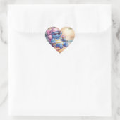 Olifanten eten zomerijs hart sticker (Tas)