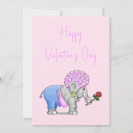 Olifanten Fijne Valentijnsdag Feestdagenkaart