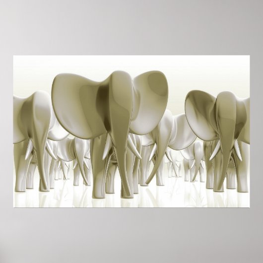 Olifanten! (Gold-versie) Poster (Voorkant)