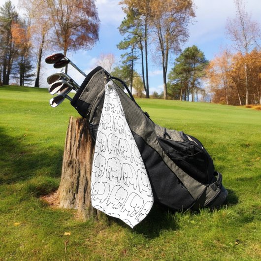 olifanten golfhanddoek