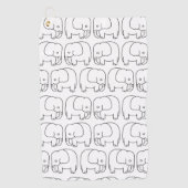 olifanten golfhanddoek (Voorkant)