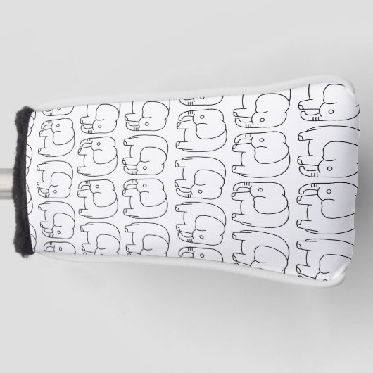 olifanten golfheadcover (Voorkant)