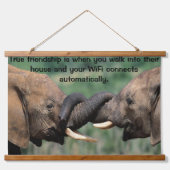 Olifanten Hangend Wandkleed (Voorkant)