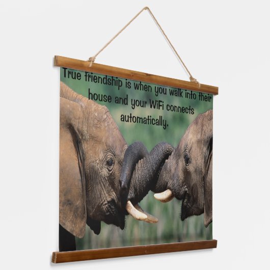 Olifanten Hangend Wandkleed (Gebogen)