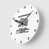 Olifanten hebben de beste herinneringen die ze noo ronde klok (Hoek)