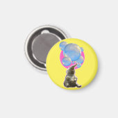 OLIFANTEN HOUDEN VAN BUBBELS - Keukenmagneet Magneet (Voorkant / Achterkant)