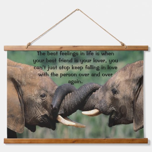 Olifanten in Afrika Hangend Wandkleed (Voorkant)