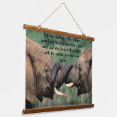 Olifanten in Afrika Hangend Wandkleed (Gebogen)