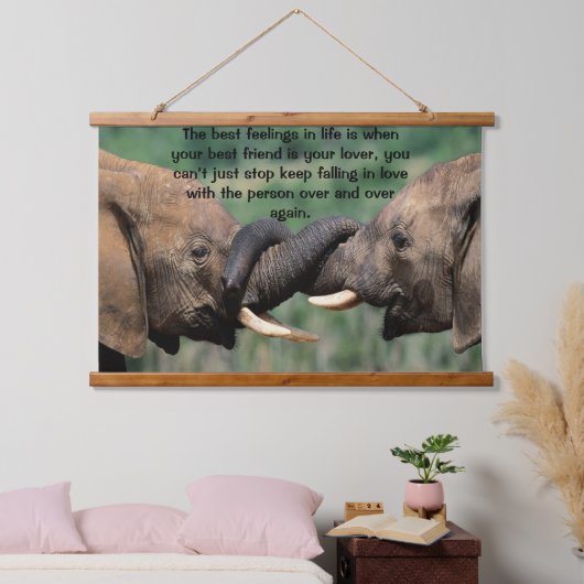 Olifanten in Afrika Hangend Wandkleed (Slaapkamer)