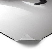 Olifanten in de mist Abstract Poster (Hoek)