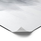 Olifanten in de mist Abstract Poster (Hoek)