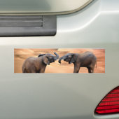 Olifanten in de woestijn bumpersticker (Op auto)