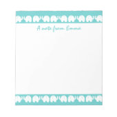 Olifanten in een rij notitieblok (Voorkant)