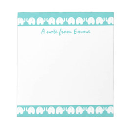 Olifanten in een rij notitieblok