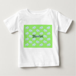 Olifanten in het baby t-shirt voor gras