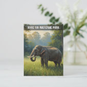 Olifanten in het Khao Yai National Park in Thailan Briefkaart (Staand voorkant)
